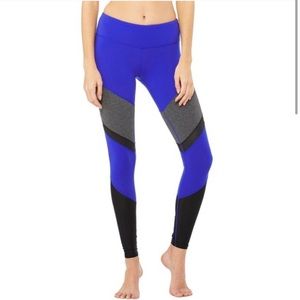 FLASH SALE ⚡️ Alo Yoga Blue/Gr/Bl Sheila Leggings